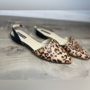 Leopard Print Flats NWOT